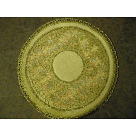 Tapestry Trading Tapestry Trading R9 10 in. Begium Doily Rubens; Gold R9